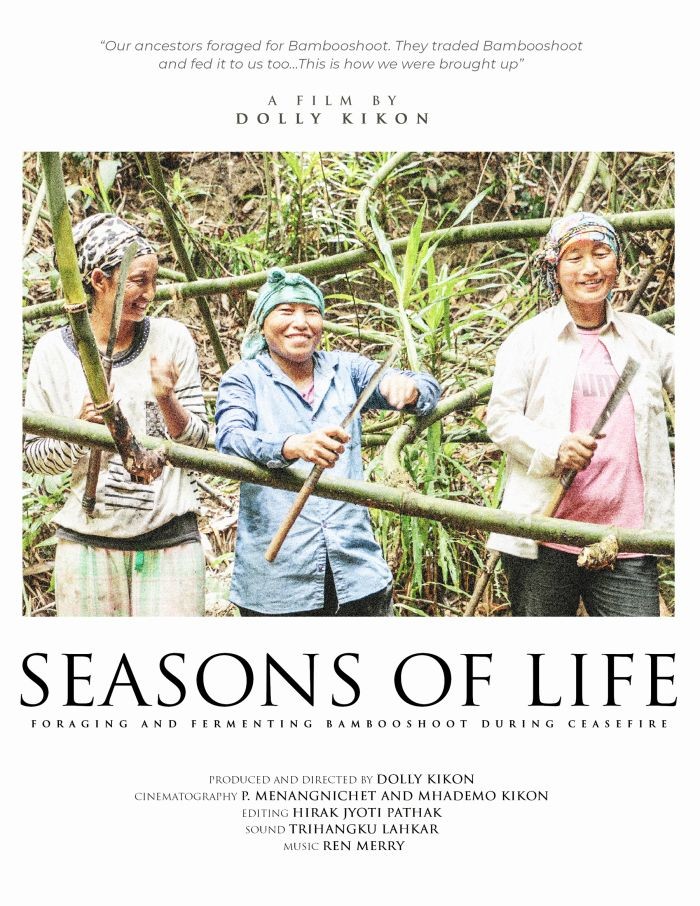 ‘Seasons of Life: Foraging and Fermenting Bambooshoot during Ceasefire,’ the directorial debut on food cultures of Nagaland by Dolly Kikon focuses on the everyday life of Naga women who forage for bambooshoot.